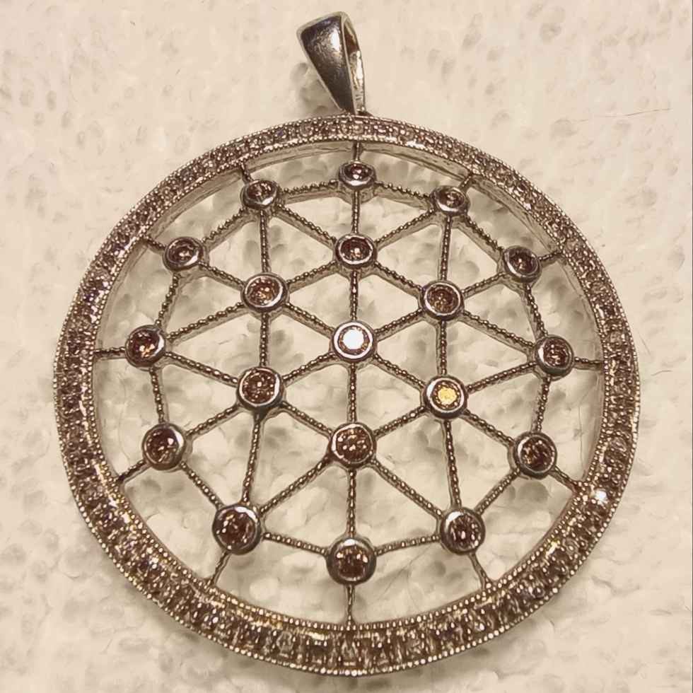 Sterling & Diamond Jwbr Pendant